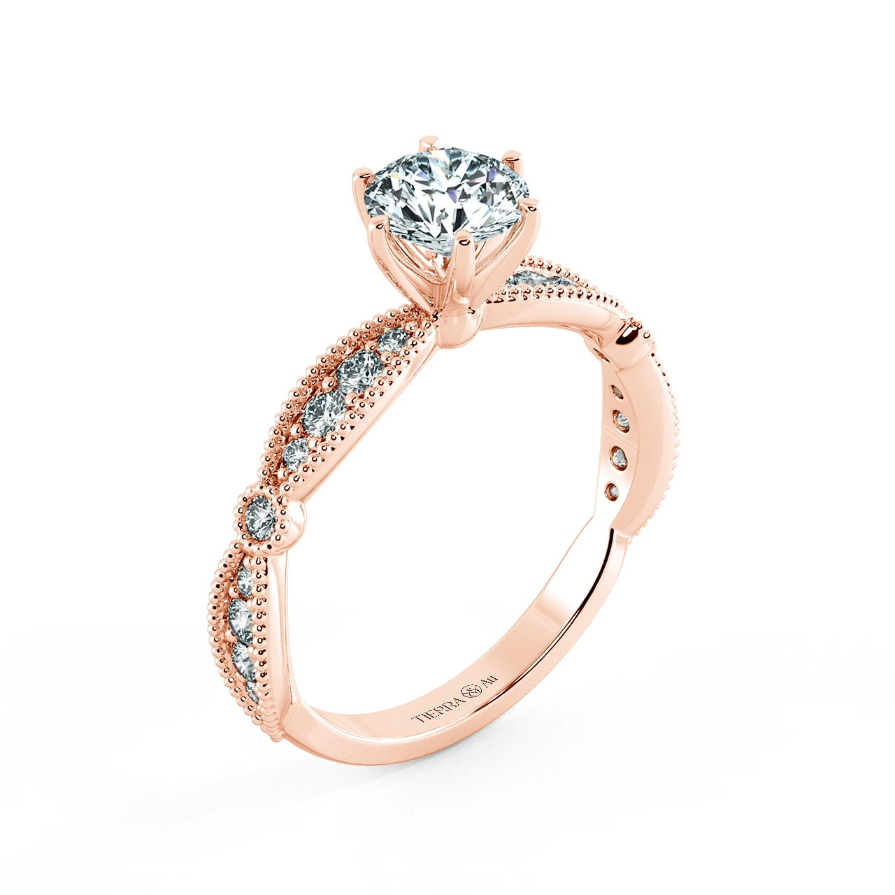 Solitaire Engagement Ring with Eternity Band NCH1803 4